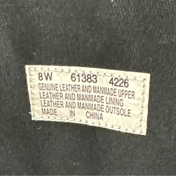 TIMBERLAND “TASA” Blk/Brn Zip LEATHER BOOTS Flex Comfort 2” Heel size 8 - Picture 4 of 10